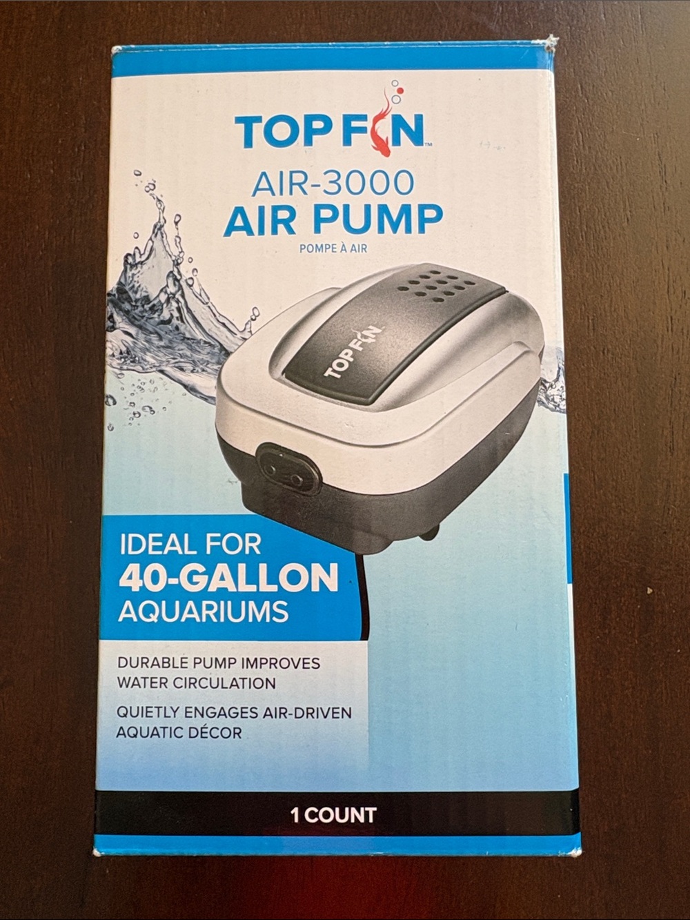 🌟 NEW 🌟 Top Fin Air-3000 Aquarium Air Pump - 40 Gallon